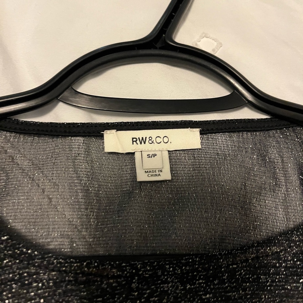 RW&CO. Shimmery Black shirt